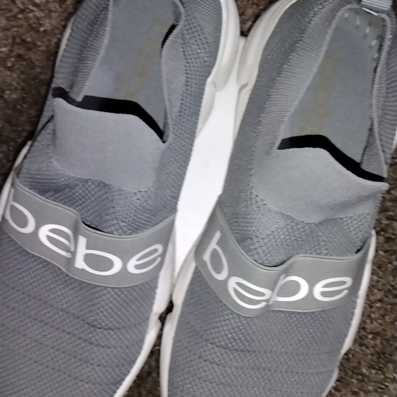 Bebe Charcoal Slip-On Shoes - Picture 8 of 15